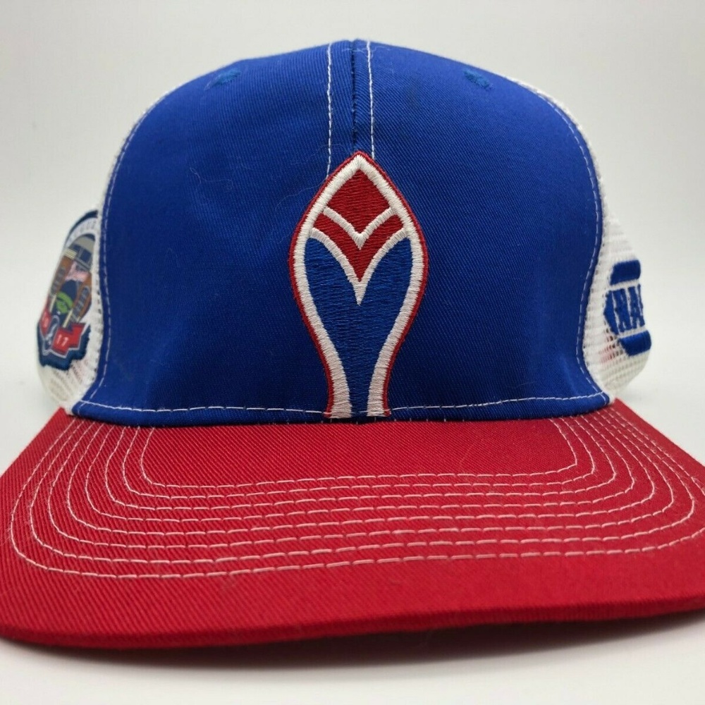 NAPA Atlanta Braves Inaugural Season 2017 Red Blue Mesh Snapback Baseball Cap